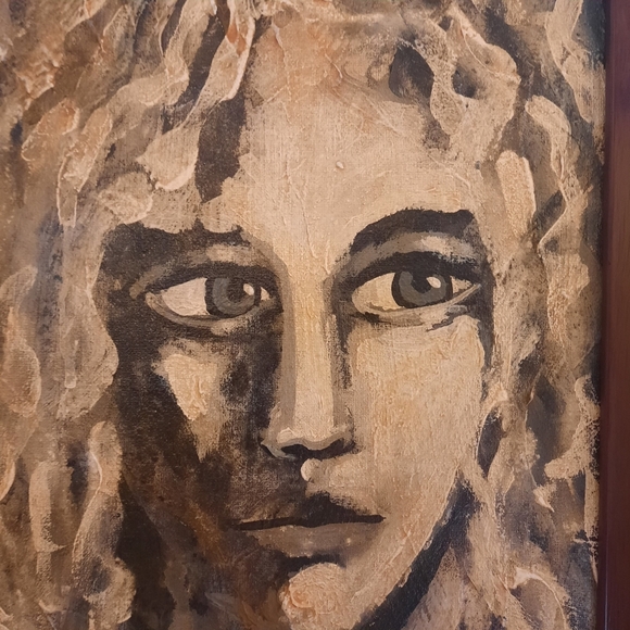 Captivating Original ALAN LOFSNESS Portrait Oil Painting MCM Female Signed Frame - Picture 8 of 13